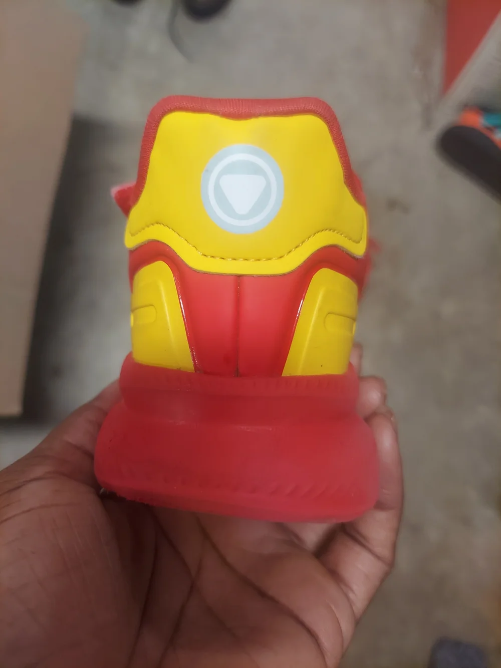 Kids Size 11K Red 'Armor Up' Adidas Sneakers